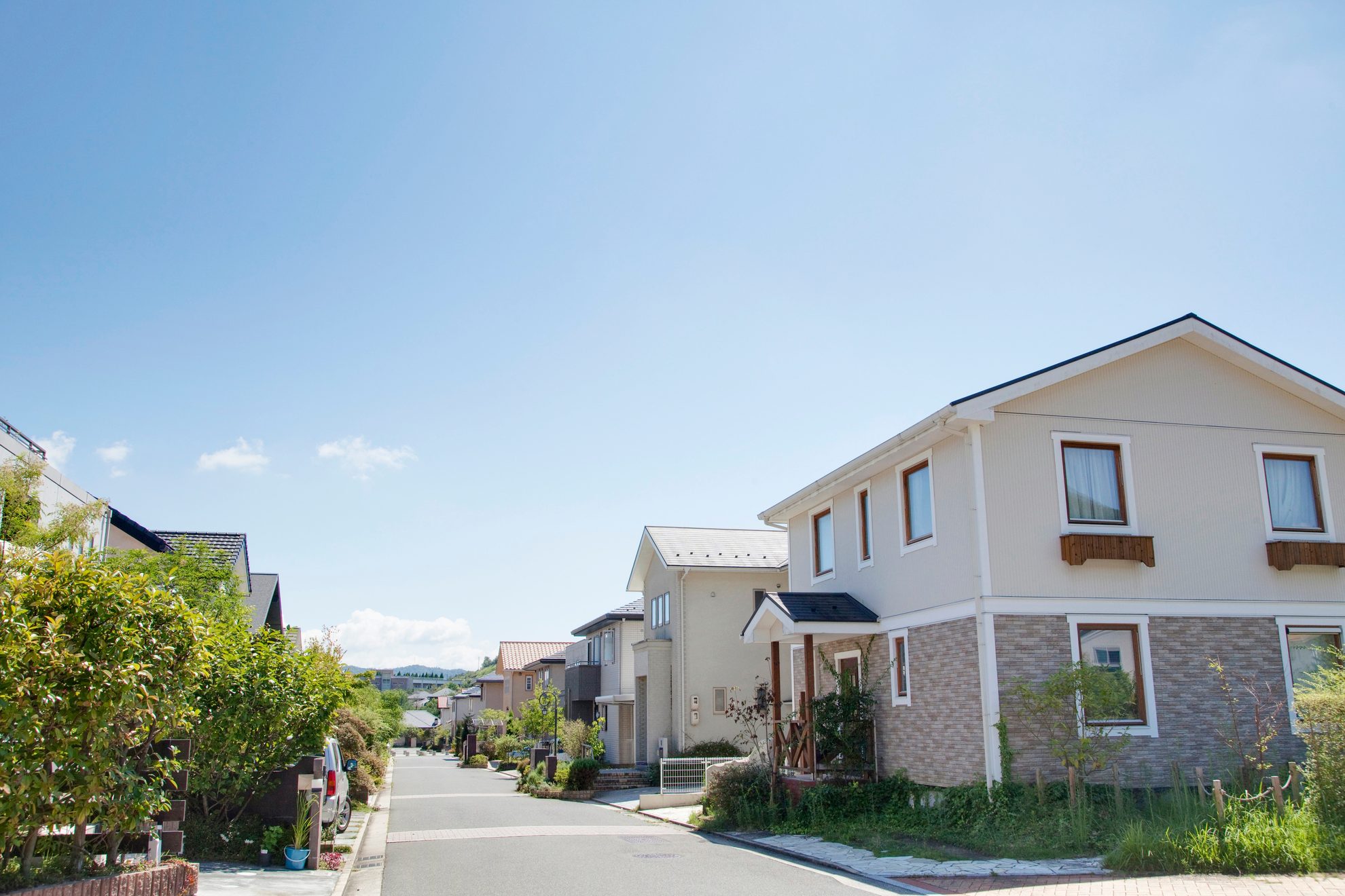住宅が並ぶ街並み
